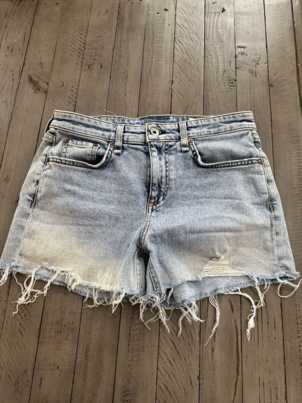 Rag & Bone Dre Low Rise Denim Jean Shorts Stella Size 25